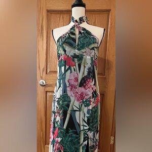 Venus Maxi Tropical pattern Dress